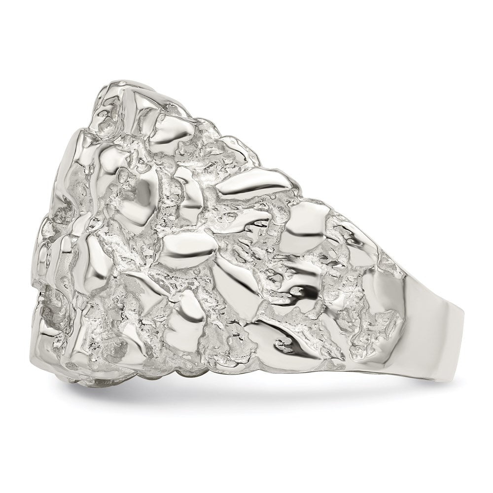 Sterling Silver Men's Nugget Ring - 33