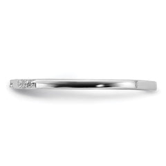 Sterling Silver Rhodium Plated Diamond Ring - 30