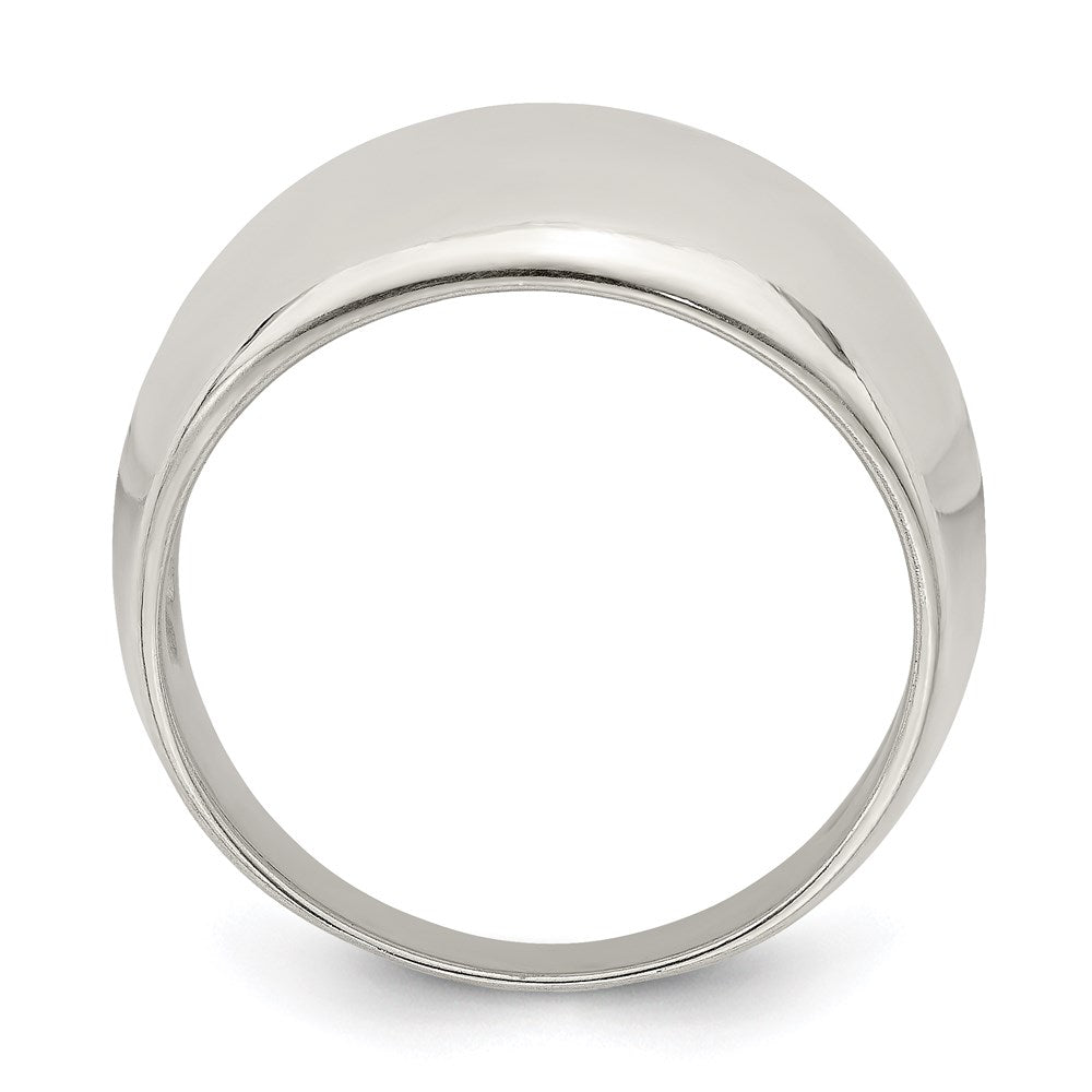Sterling Silver Polished Cigar-band Ring - 3