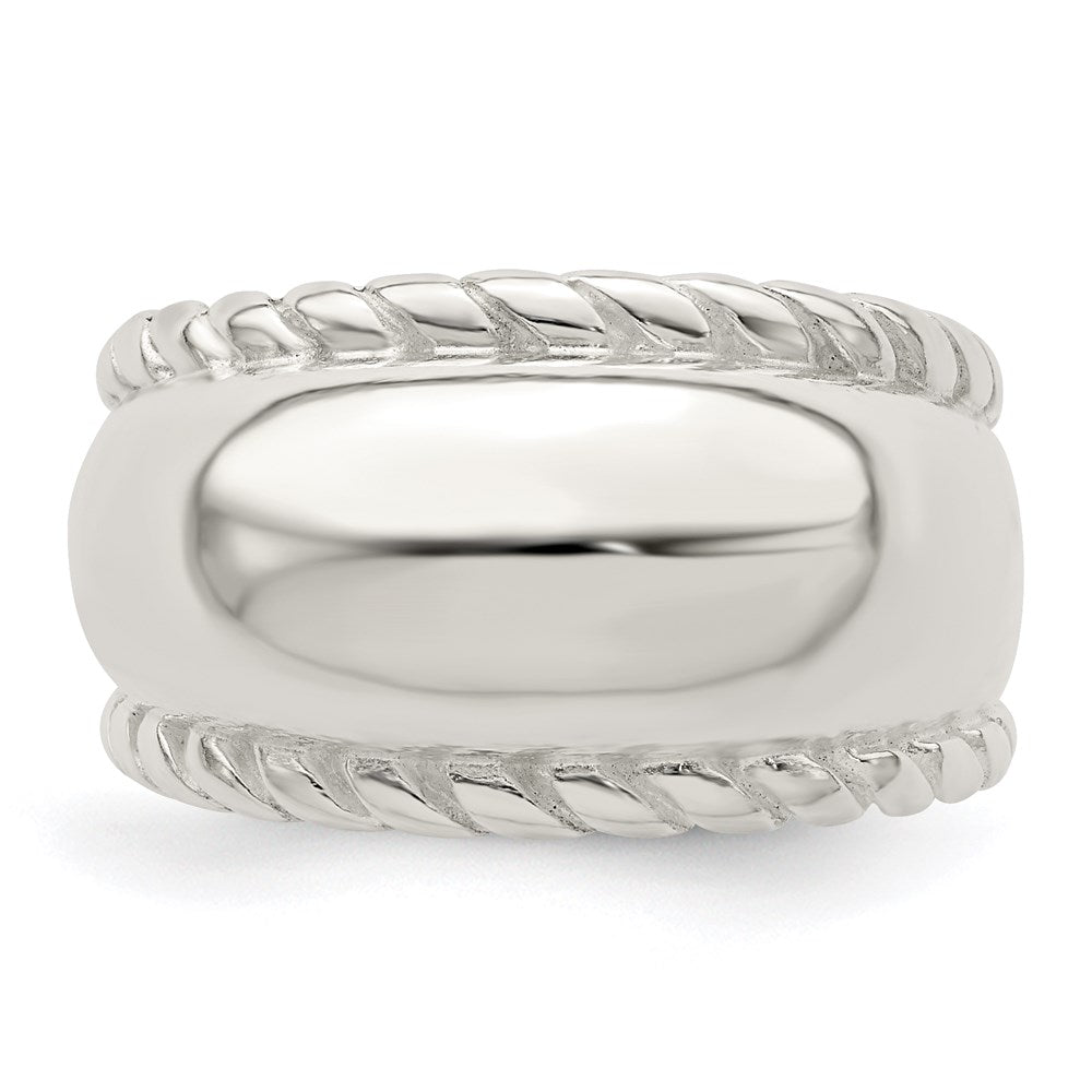 Sterling Silver Twisted Dome Ring - 3