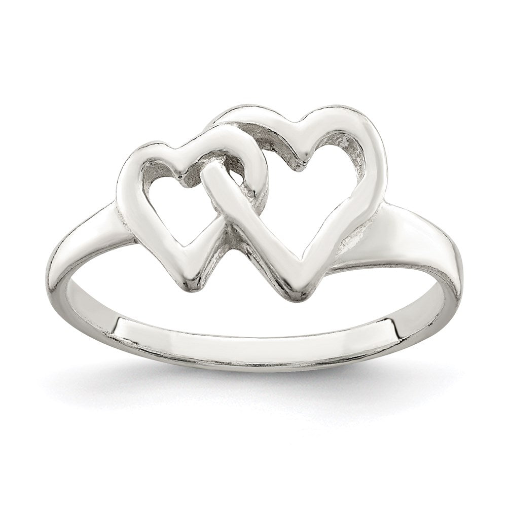 Sterling Silver Heart Ring - 8