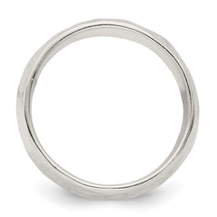 Sterling Silver Hammered Polished Ring - 2