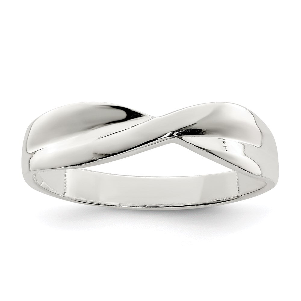 Sterling Silver Polished Twist Ring - 3