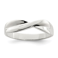 Sterling Silver Polished Twist Ring - 3