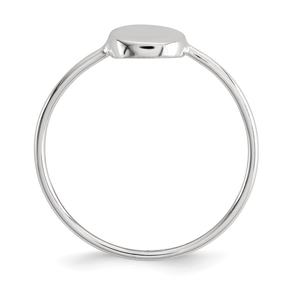 Sterling Silver Polished Circle Ring - 3
