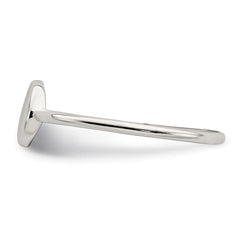 Sterling Silver Polished Circle Ring - 3