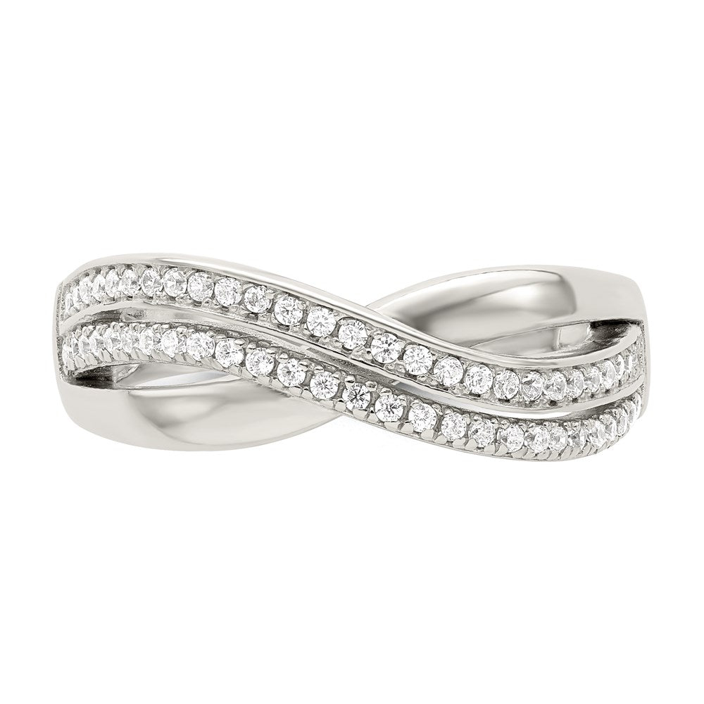 Sterling Silver and CZ Ring - 3