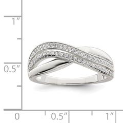 Sterling Silver and CZ Ring - 3