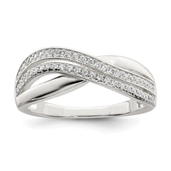 Sterling Silver and CZ Ring - 3