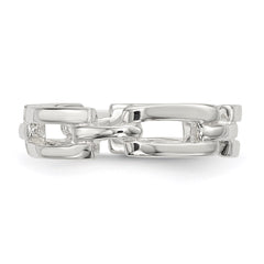 Sterling Silver Polished Fancy Link Ring - 3
