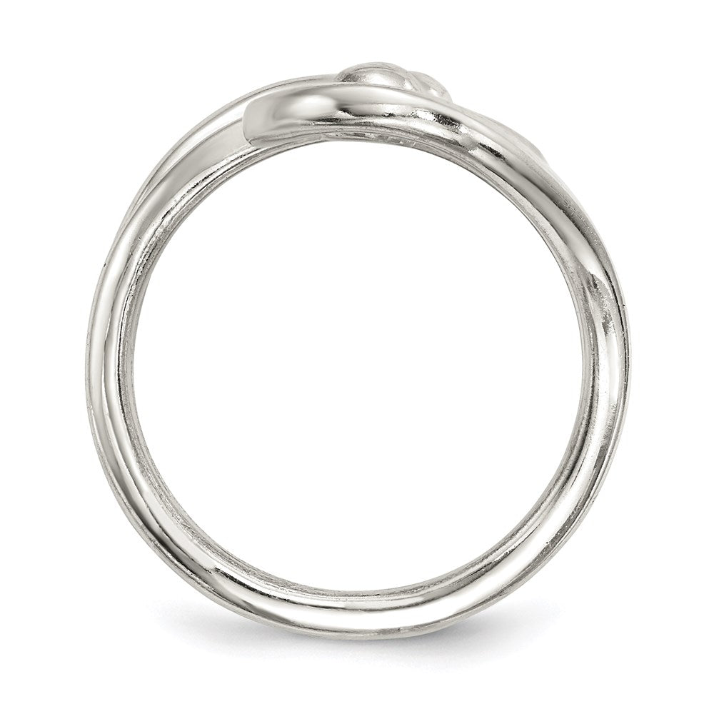 Sterling Silver Polished Fancy Swirl Ring - 3