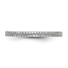Sterling Silver CZ Ring - 25