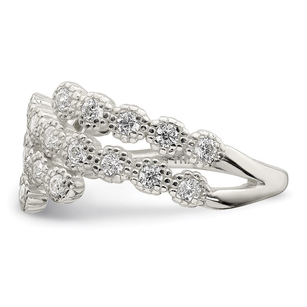 Sterling Silver CZ Ring - 32