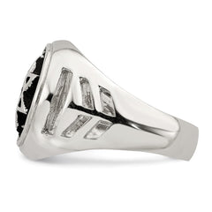 Sterling Silver Antiqued Star of David Ring - 3