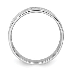 Sterling Silver Rhodium-plated Flower Ring - 3