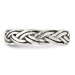 Sterling Silver Antiqued Celtic Band - 2