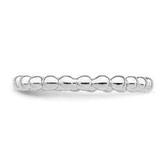 Sterling Silver Rhodium Plated Ring - 2