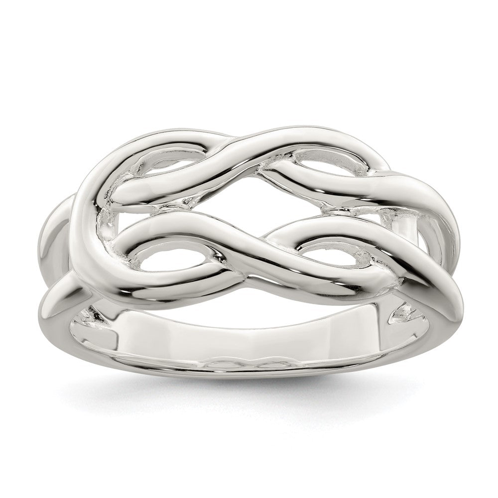 Sterling Silver Polished Celtic Knot Ring - 2