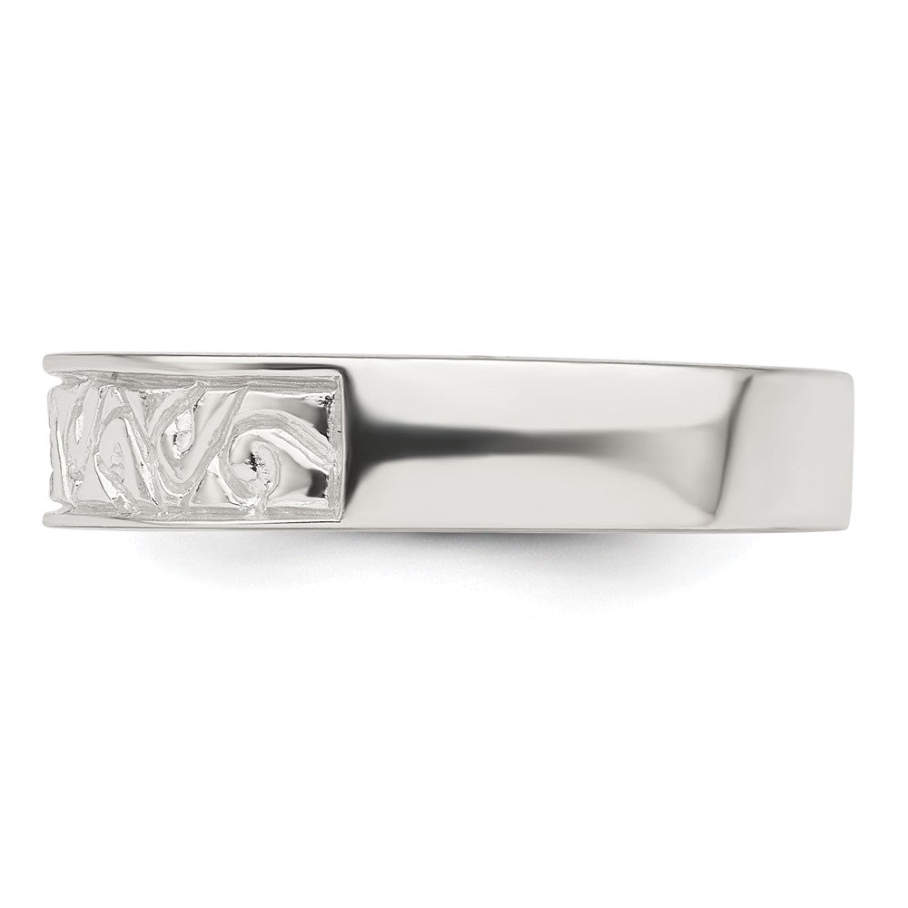 Sterling Silver Polished CZ Fancy Design Ring - 3