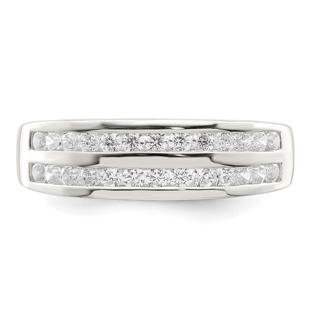 Sterling Silver CZ Ring - 44