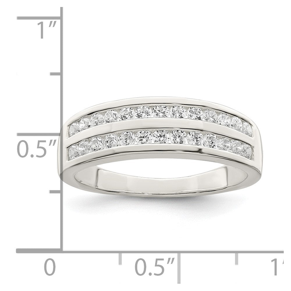 Sterling Silver CZ Ring - 44
