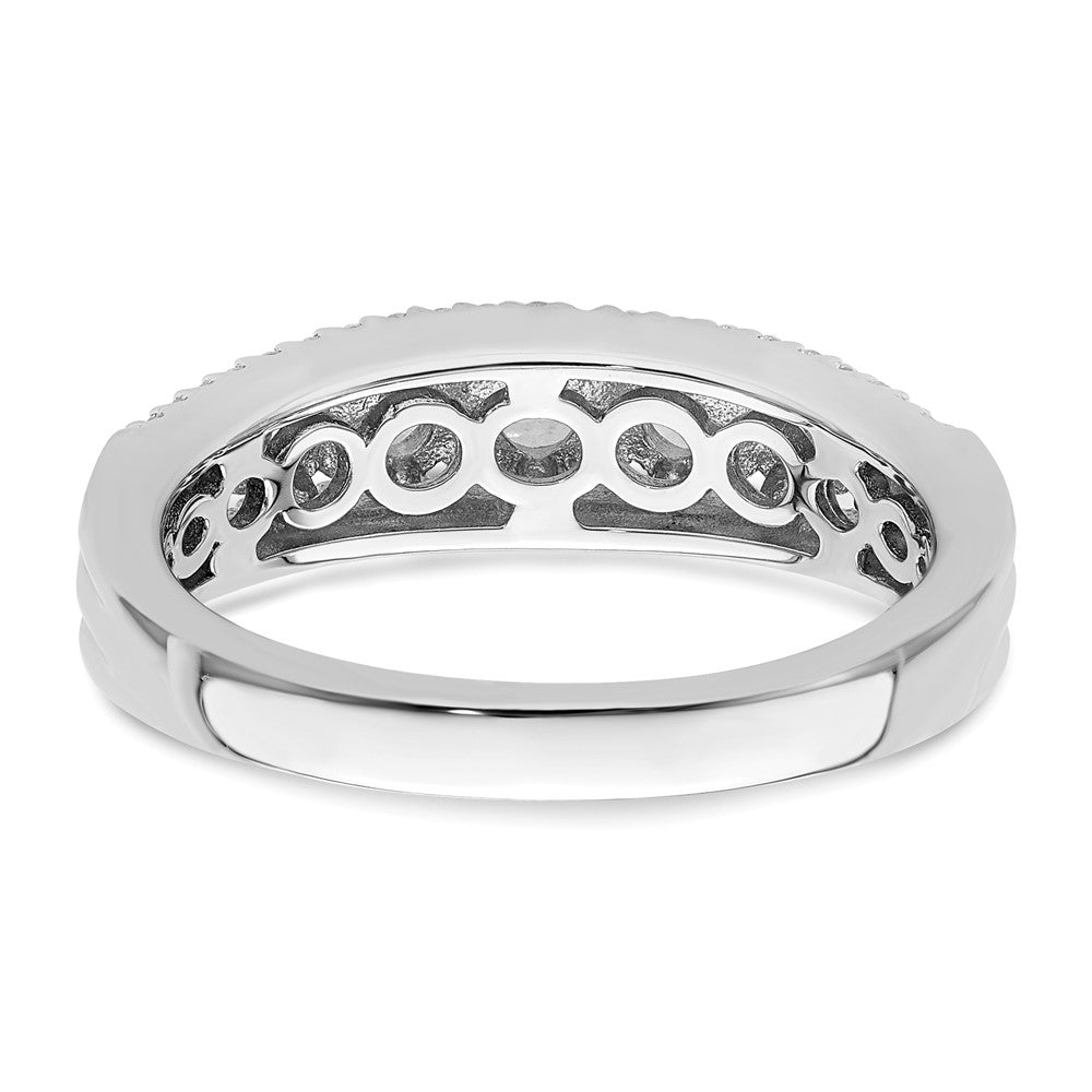 Sterling Silver Rhodium plated CZ Ring - 3