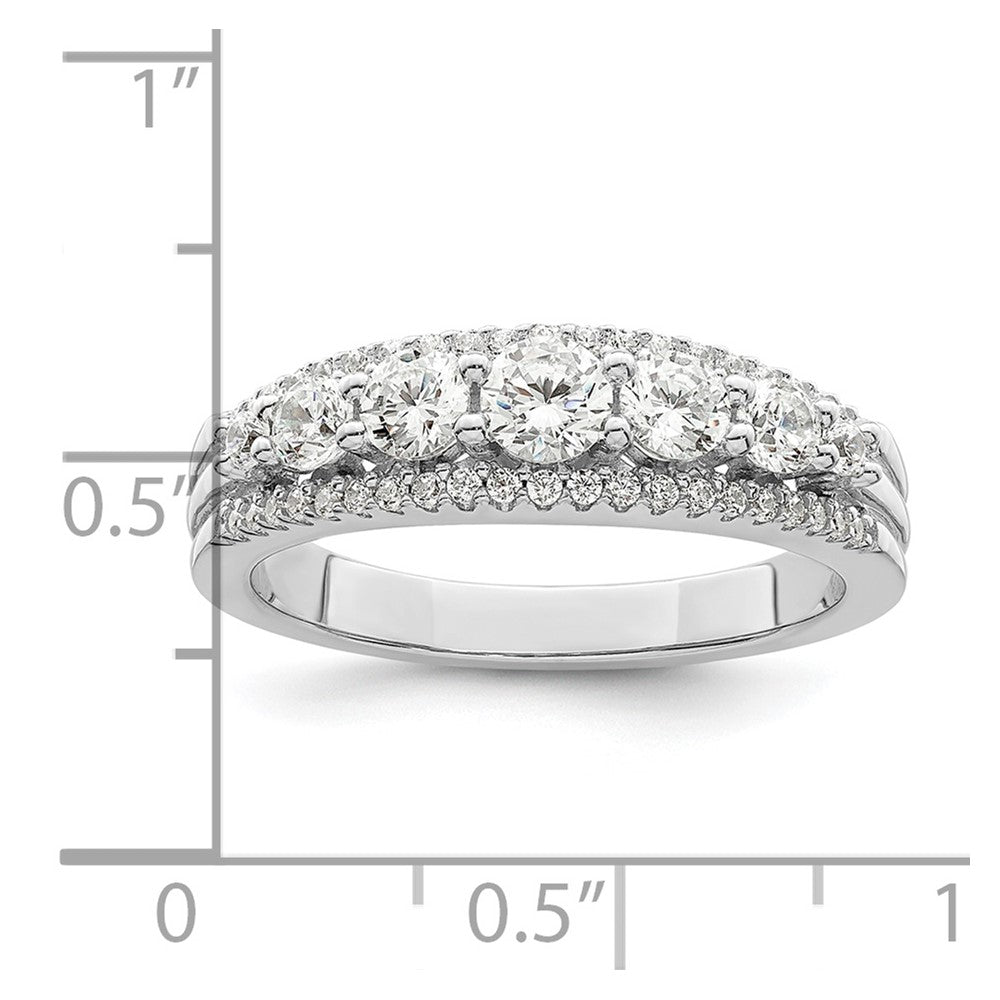 Sterling Silver Rhodium plated CZ Ring - 3