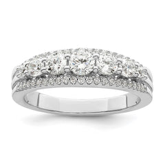 Sterling Silver Rhodium plated CZ Ring - 3