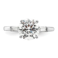 Sterling Silver Rhodium-plated CZ Two Piece Wedding Set Rings - 3