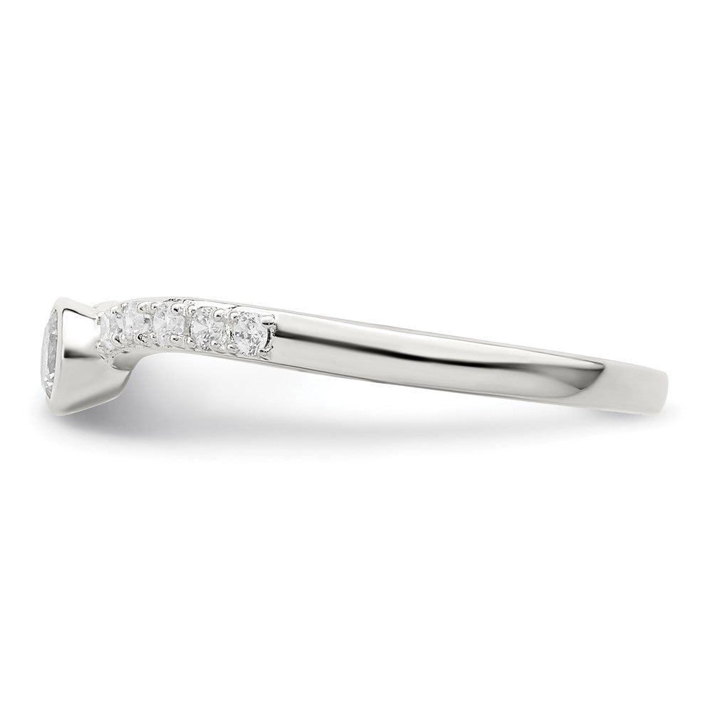 Sterling Silver CZ Ring - 5