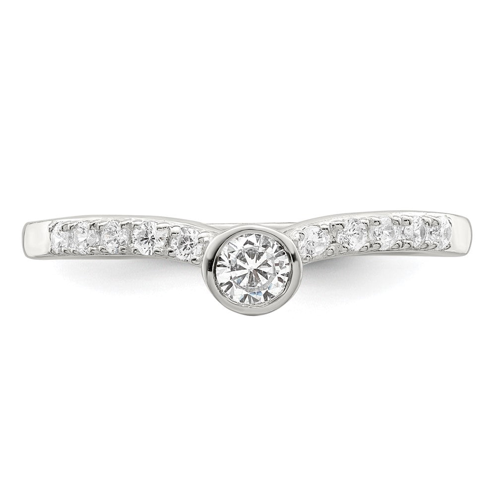 Sterling Silver CZ Ring - 22
