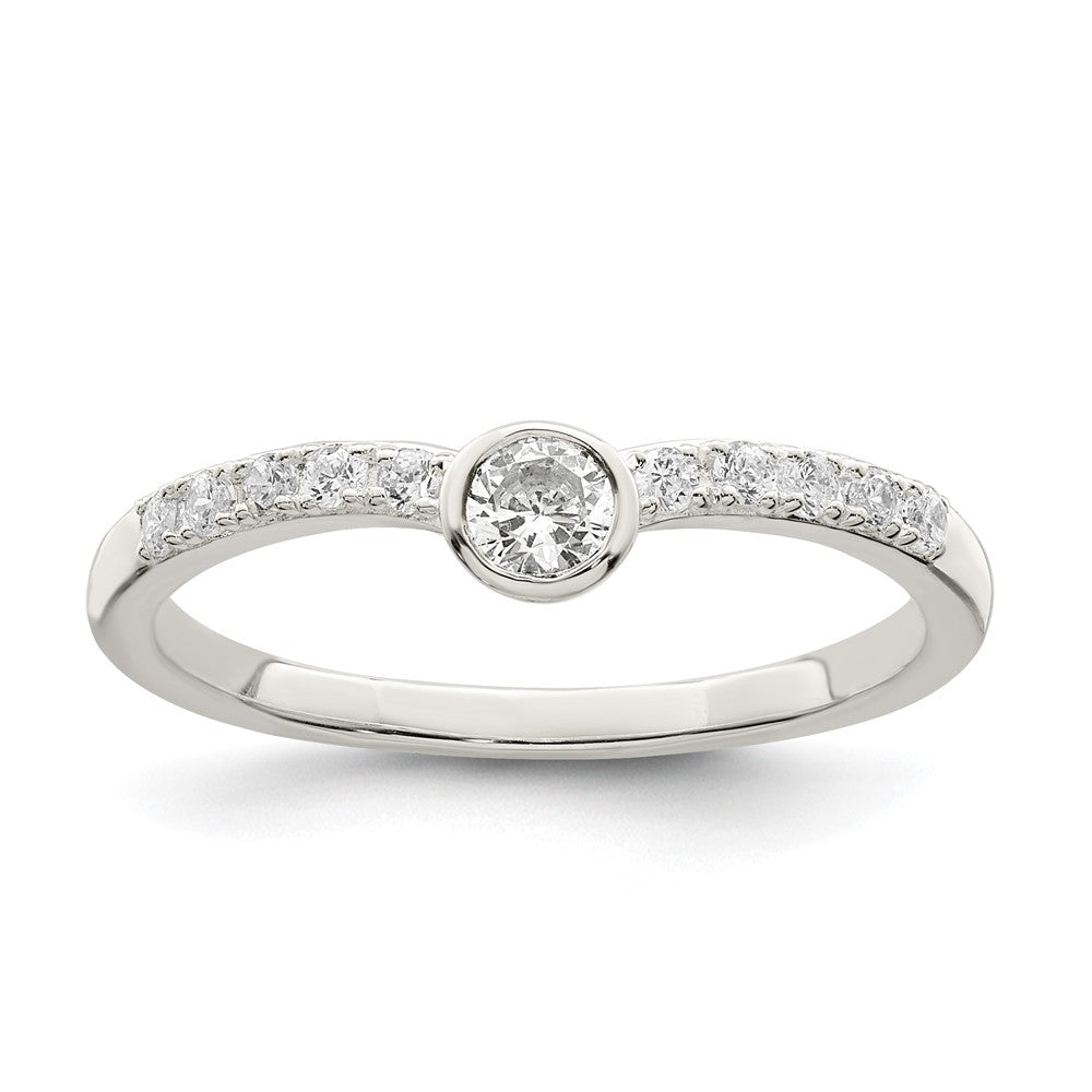 Sterling Silver CZ Ring - 22