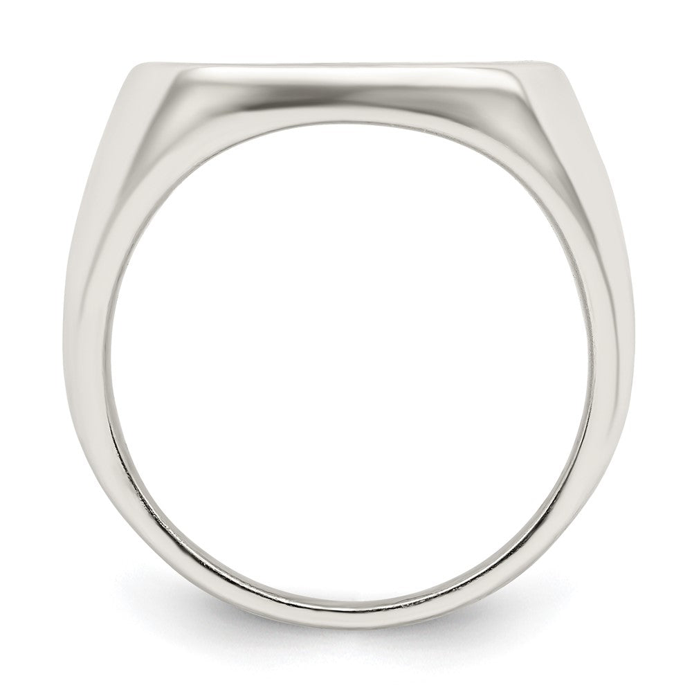 Sterling Silver Rhodium-plated Enameled Cross Ring - 2