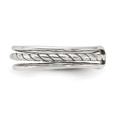 Sterling Silver Antiqued Toe Ring - 4