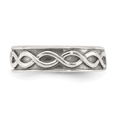 Sterling Silver Antiqued Toe Ring - 5