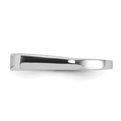 Sterling Silver Rhodium-plated Mother of Pearl Inlay Ring - 2