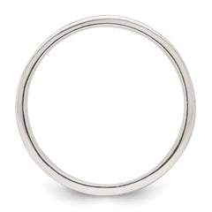 Sterling Silver Polished Oxidized Patterned Men's Band Ring - 3
