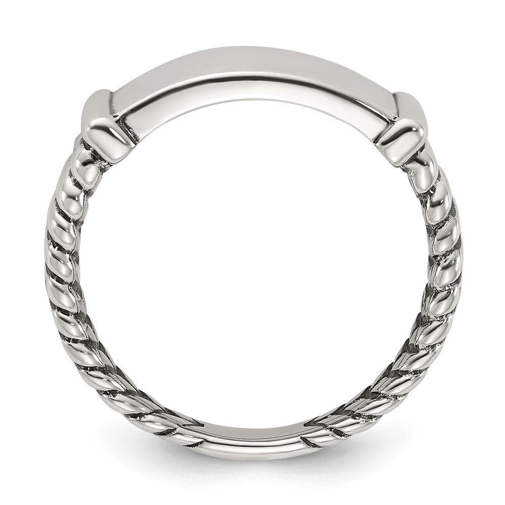Sterling Silver Oxidized Men's Ring - 2