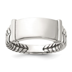 Sterling Silver Oxidized Men's Ring - 2