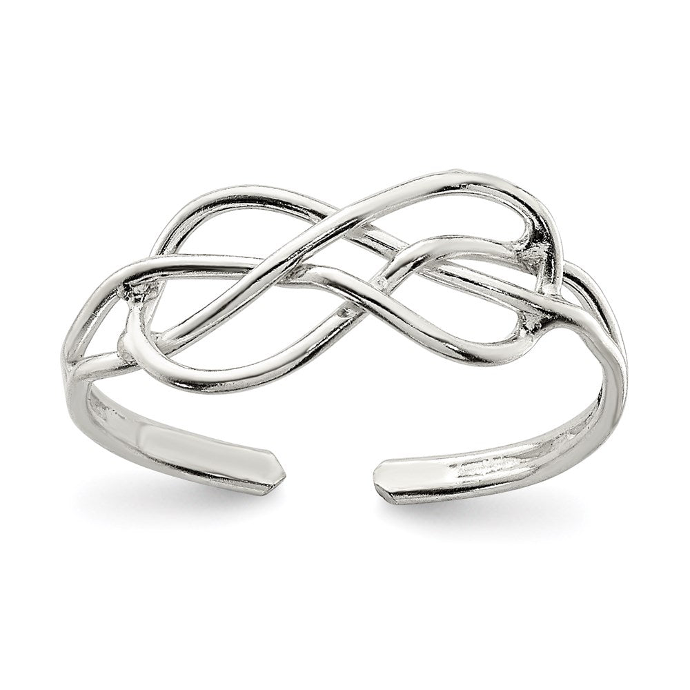 Sterling Silver Solid Toe Ring - 2