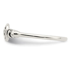 Sterling Silver Antiqued Swirl Ring - 3