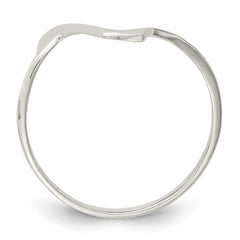 Sterling Silver Solid Wavy Ring - 3