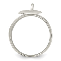 Sterling Silver Dangle Lock Ring - 2