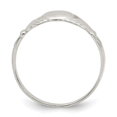 Sterling Silver Solid Claddagh Ring - 6