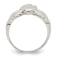 Sterling Silver Claddagh Ring - 19