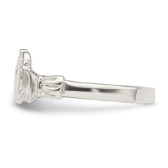 Sterling Silver Solid Claddagh Ring - 9