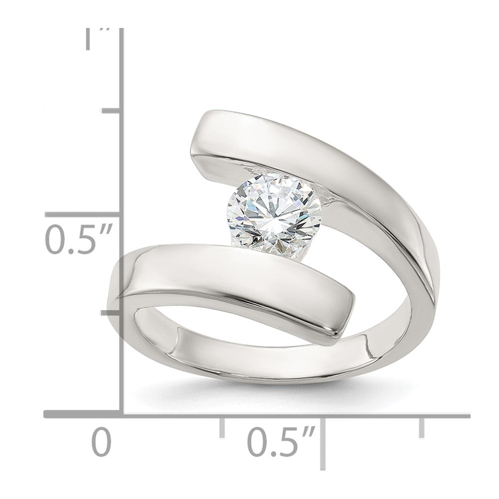 Sterling Silver CZ Ring - 24