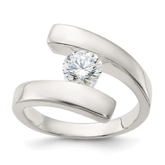 Sterling Silver CZ Ring - 6