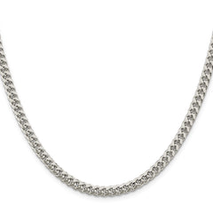 Sterling Silver 5mm Domed w/ Side D/C Curb Chain - 8
