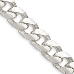 Sterling Silver 11mm Domed w/ Side D/C Curb Chain - 2